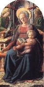 Fra Filippo Lippi Madonna and Child Enthroned with Two Angels Germany oil painting reproduction